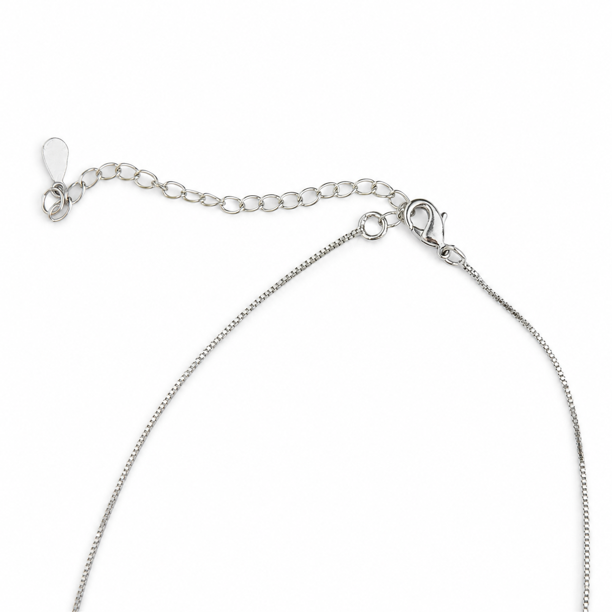 Silver Tone Pave Cubic Zirconia Evil Eye Pendant Necklace
