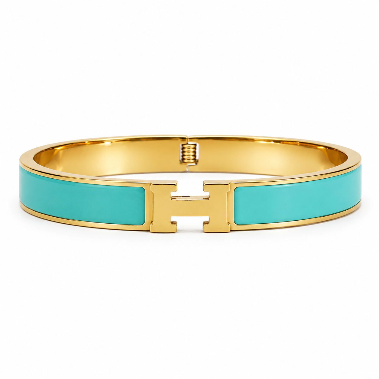 Gold and Turquoise Bracelet