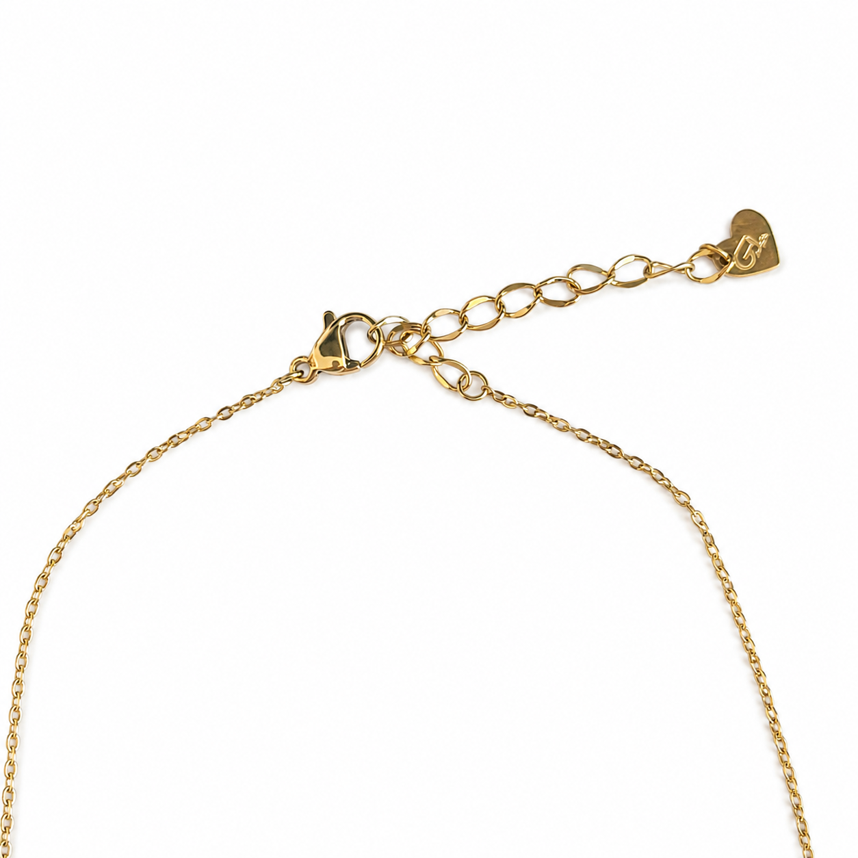 Gold Tone Rainbow Meadow Clover Station Necklace