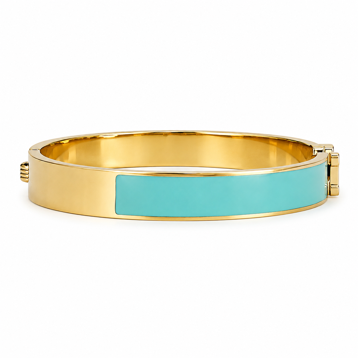 Gold and Turquoise Bracelet