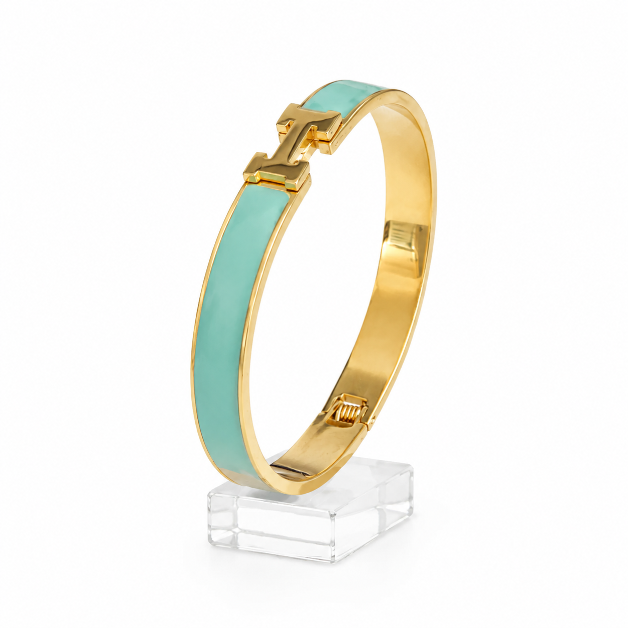 Gold and Turquoise Bracelet