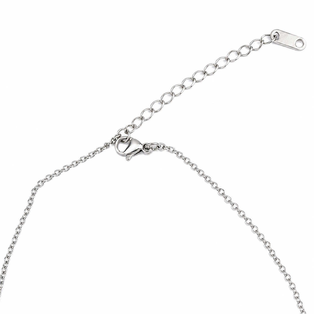 Cubic Zirconia Pear Cut Cross Pendant Necklace Silver