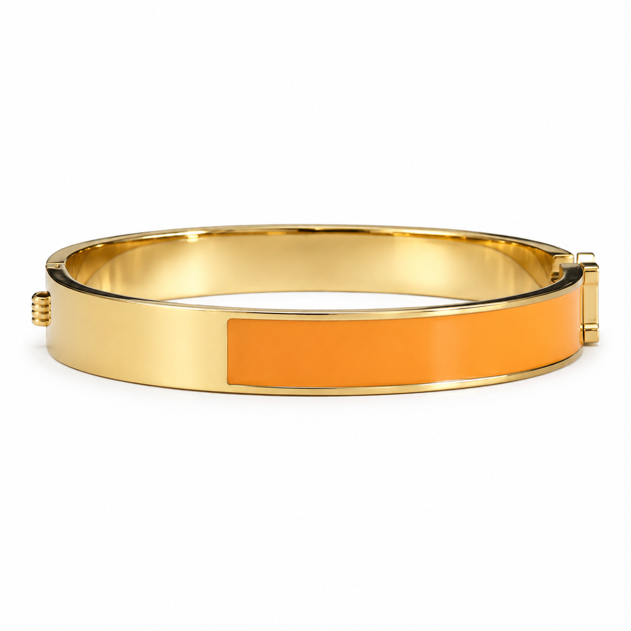 Gold and Orange H Bracelet