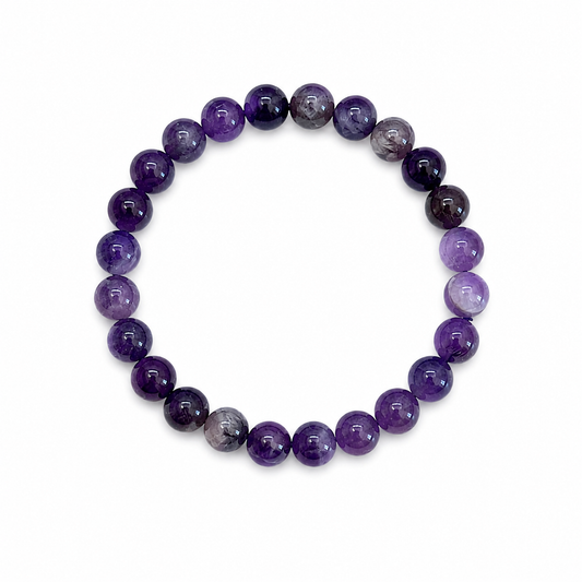 Amethyst Gives Peace and Clarity Beaded Bracelet