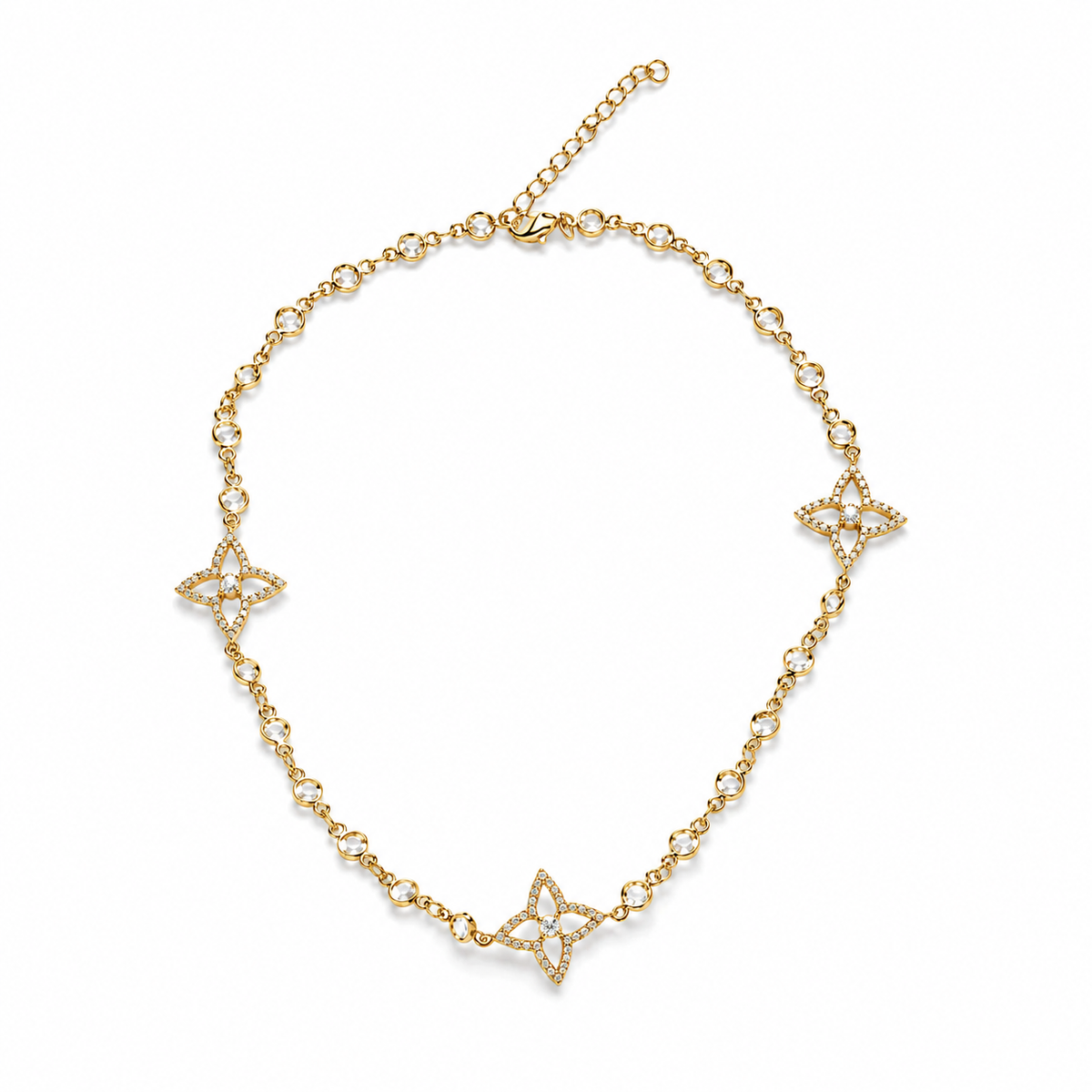 Collar tipo estación Celestial Blossom en tono dorado