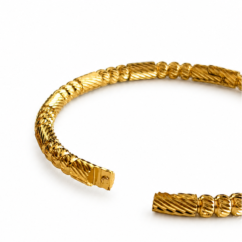 Golden Cable Rhythm Bracelet