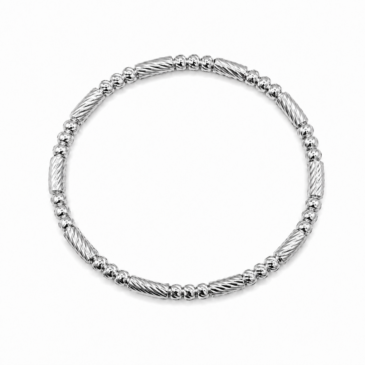 Silver Cable Rhythm Bracelet