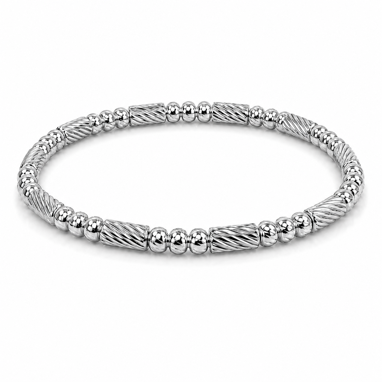 Silver Cable Rhythm Bracelet