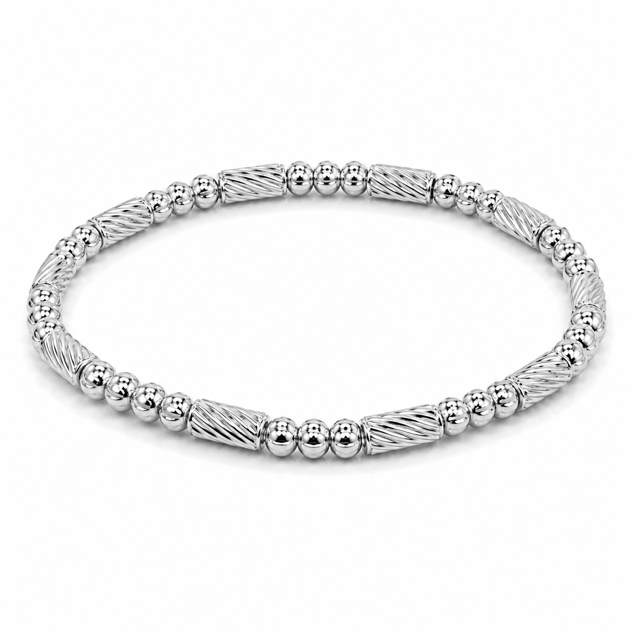 Silver Cable Rhythm Bracelet