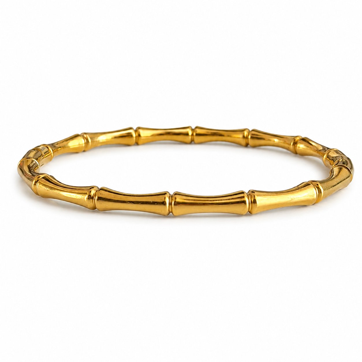 Gold Tone Bamboo Bangle