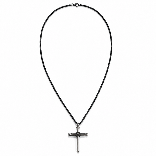 Black Tone Bounded Faith Cross