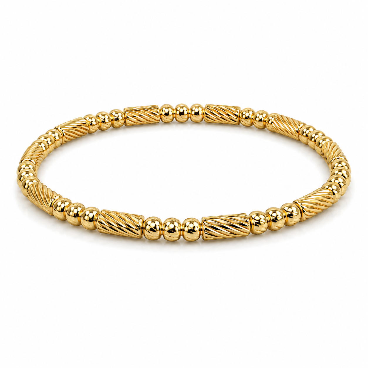 Golden Cable Rhythm Bracelet