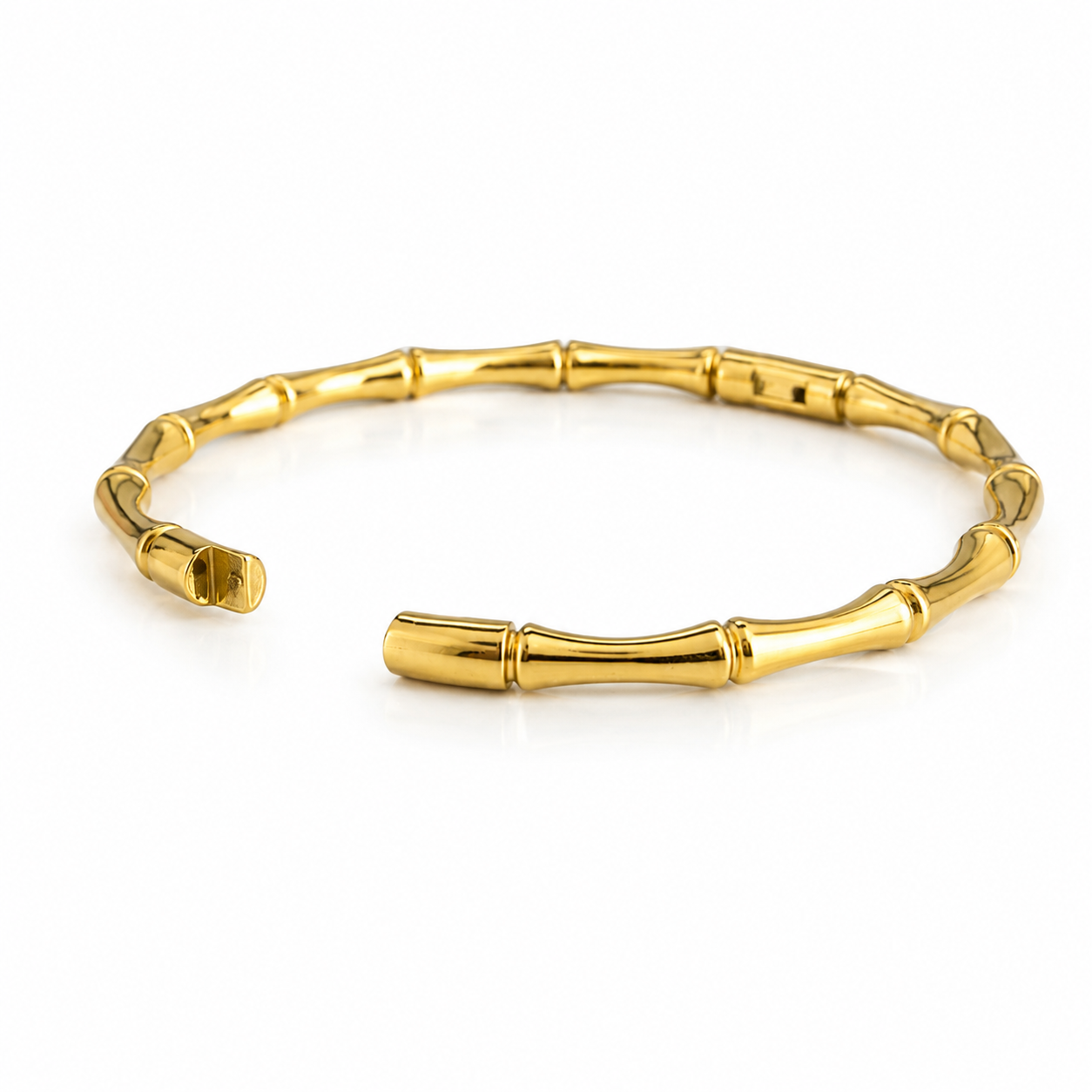 Gold Tone Bamboo Bangle