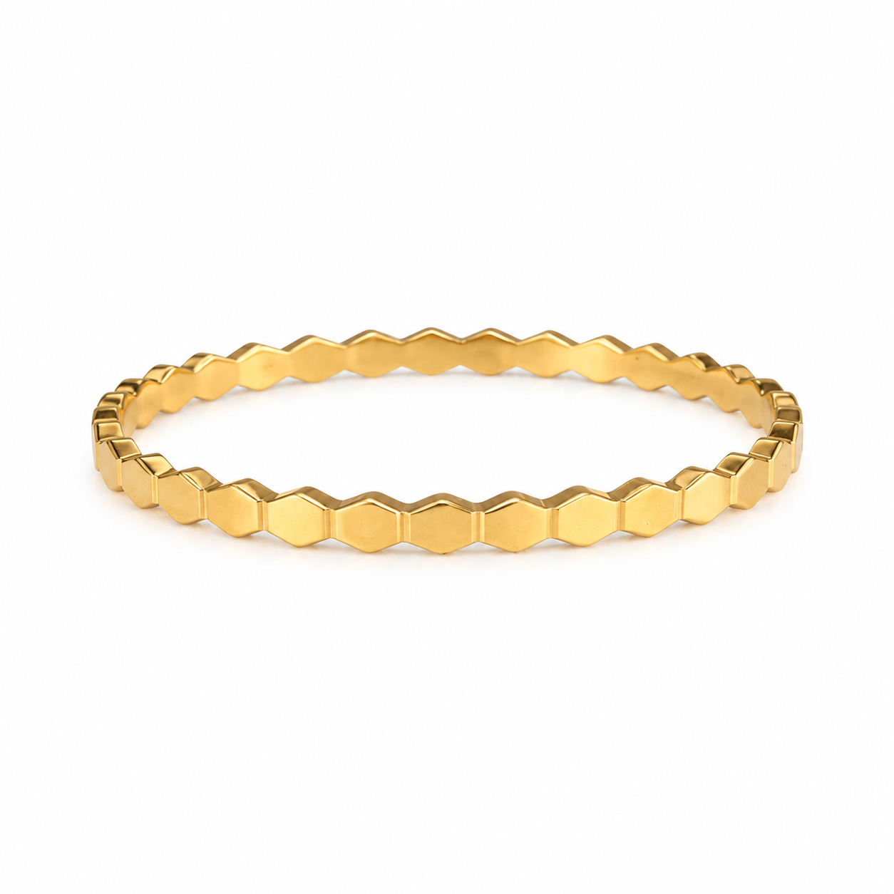 Gold HoneyComb Bracelet