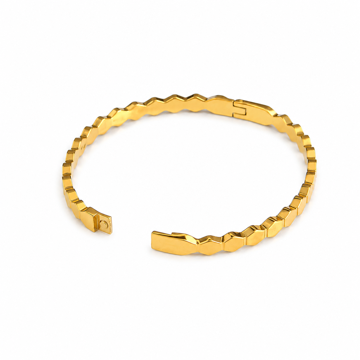 Gold HoneyComb Bracelet