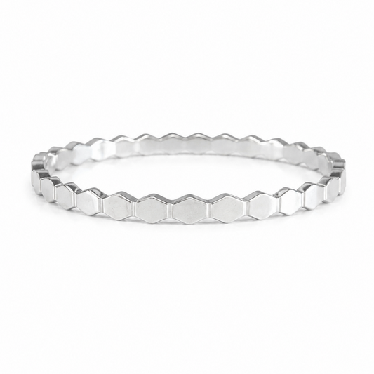 Silver HoneyComb Bracelet