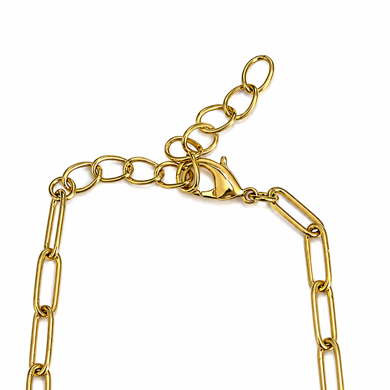 Gold and Turquoise Enamel Love Heart Charm Bracelet