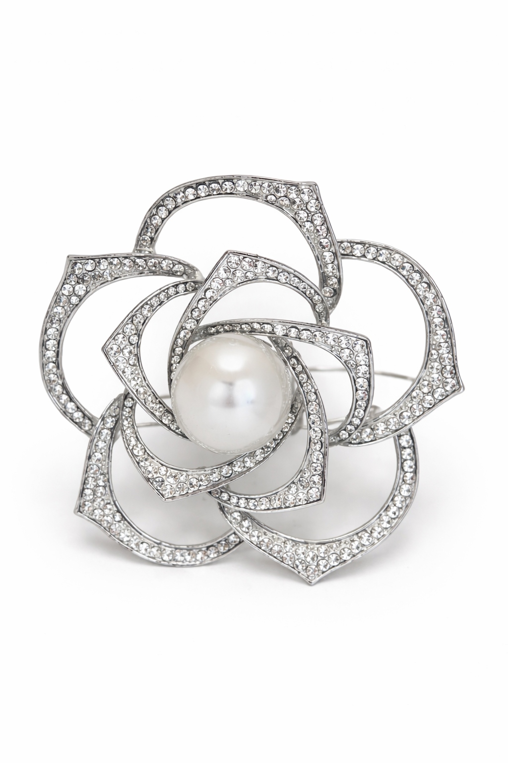 Flower Brooch Pin Flower Pearl