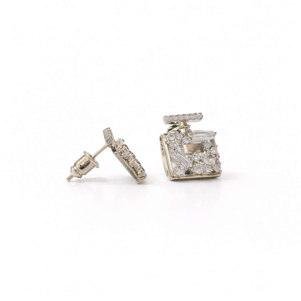 Perfume Bottle Stud Pierced Earrings