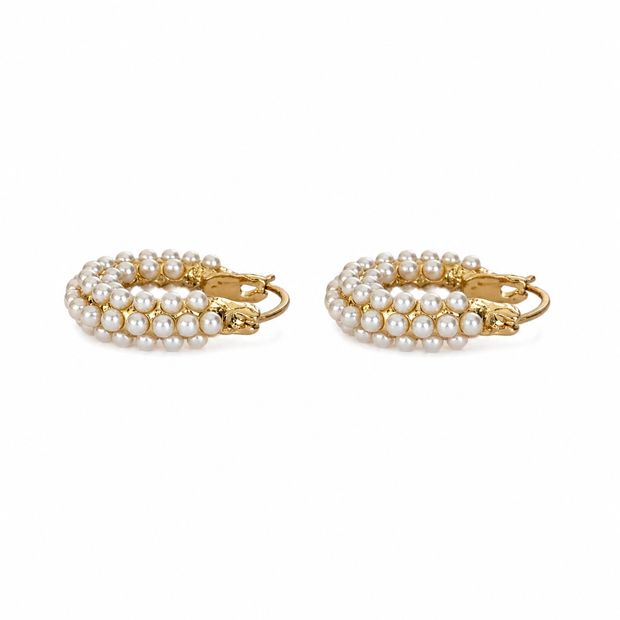 Gold Style Faux Pearl Drop Dangle Earrings