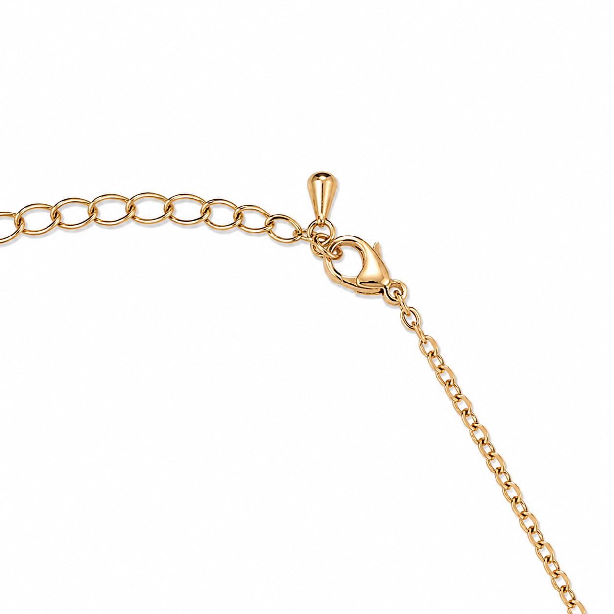 Gold and Green Clover Necklace