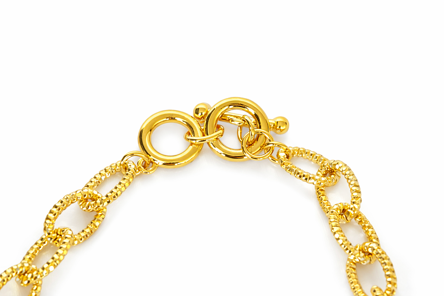 Gold-Tone Cushion-Cut Pave Statement Necklace