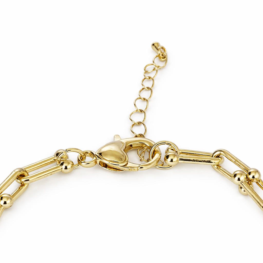 Gold-Tone The Gilded Pave Interlock Necklace
