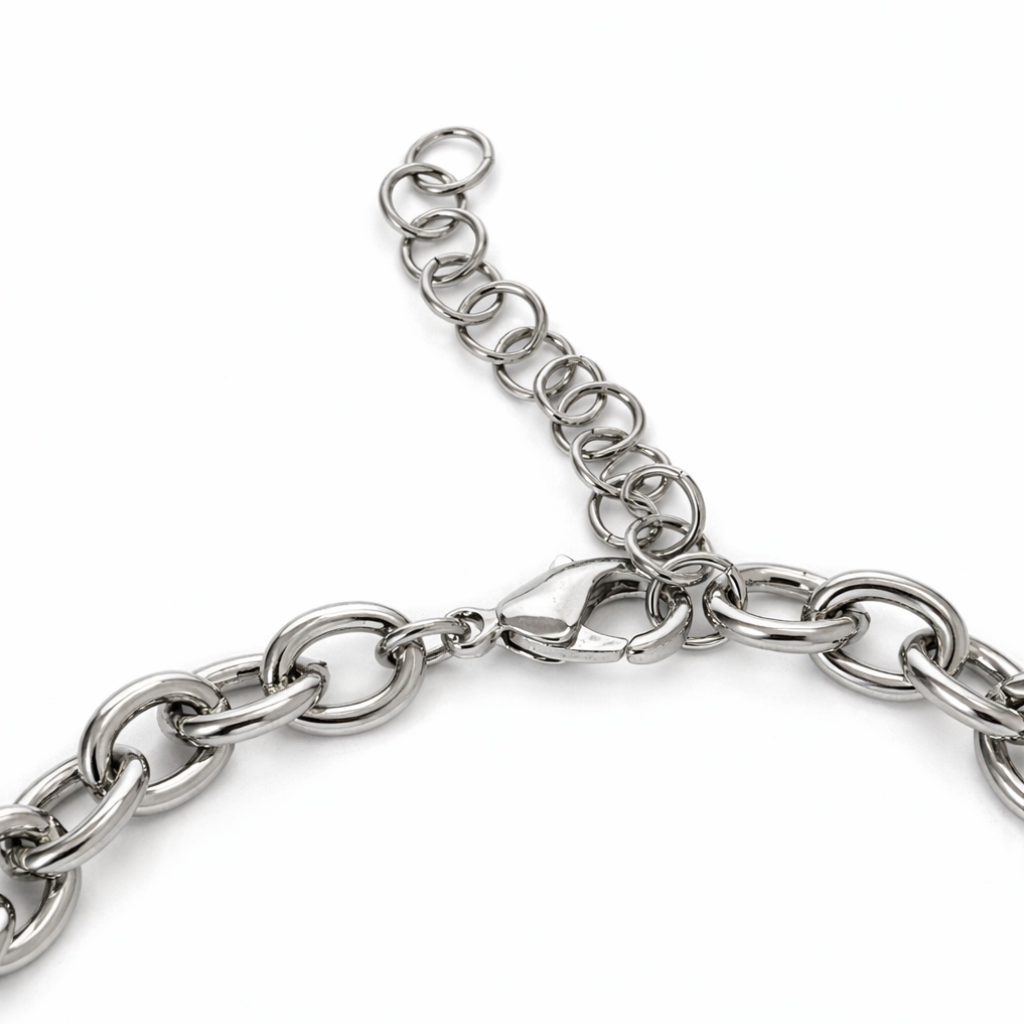 Silver-Tone The Midnight Halo Bar Necklace