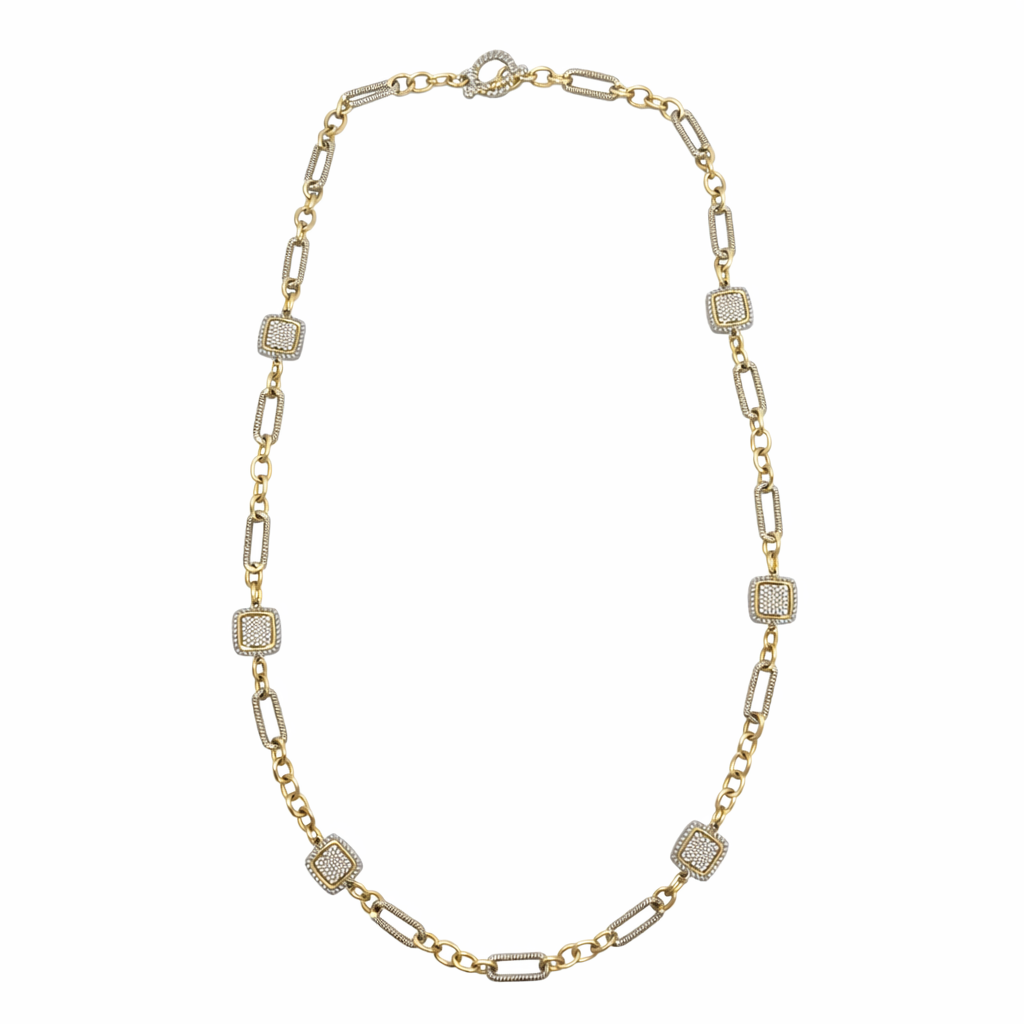 Two-Tone Artisan Multi-Station Rope Chain