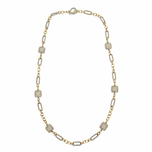 Two-Tone Artisan Multi-Station Rope Chain