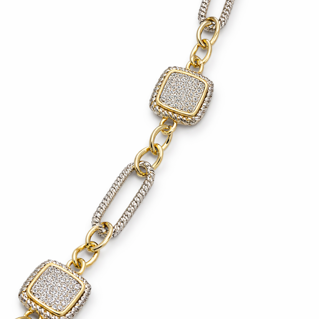 Two-Tone Artisan Multi-Station Rope Chain