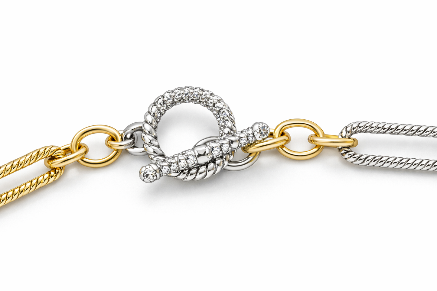 Two-Tone Artisan Multi-Station Rope Chain