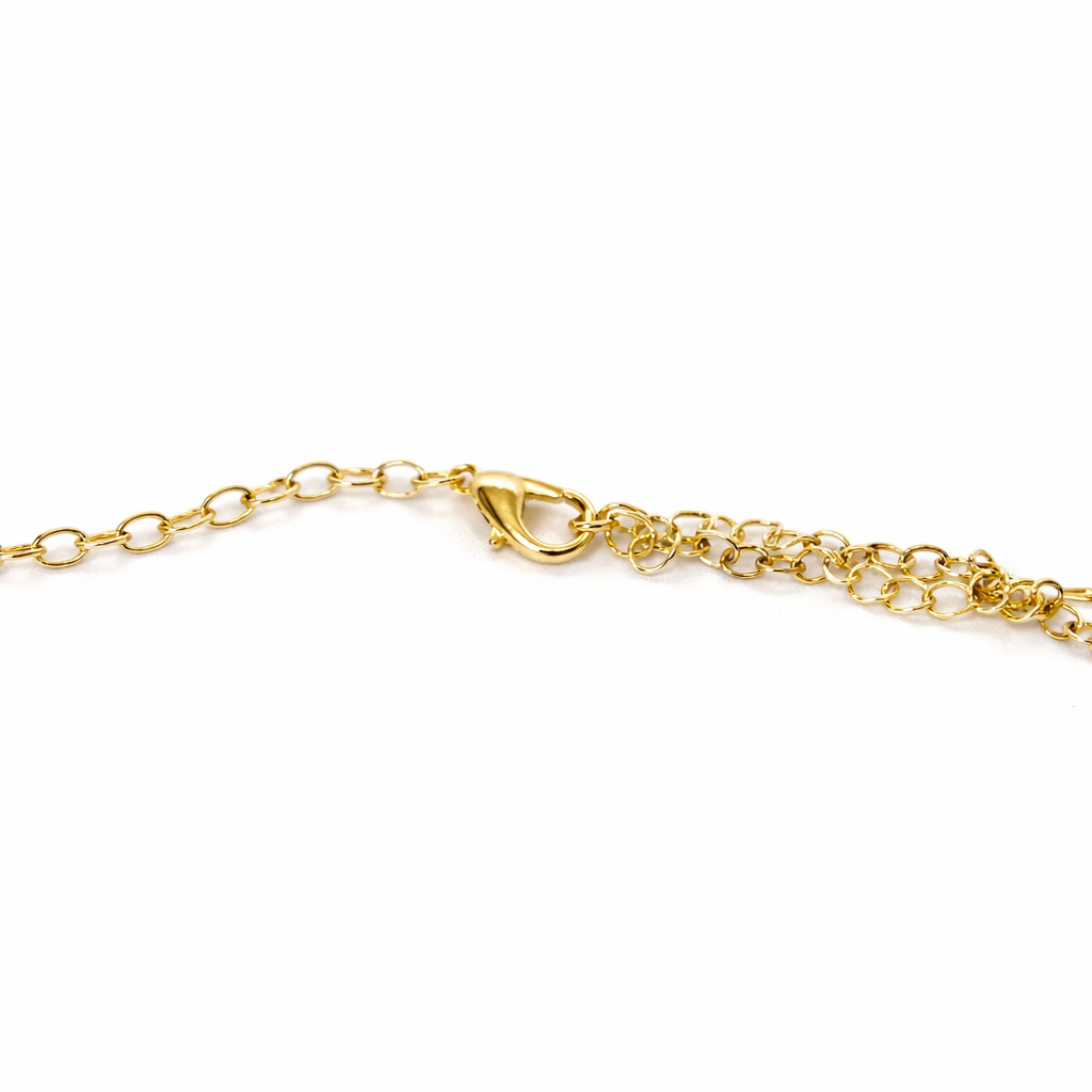 Gold-Tone Heirloom Quatrefoil & Pearl Station Necklace
