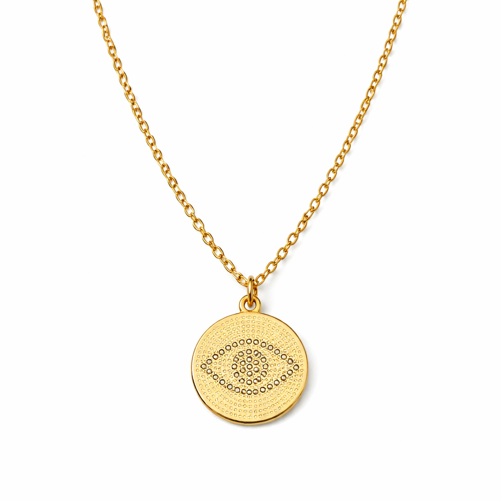 Gold Tone The Awakened Eye Necklace