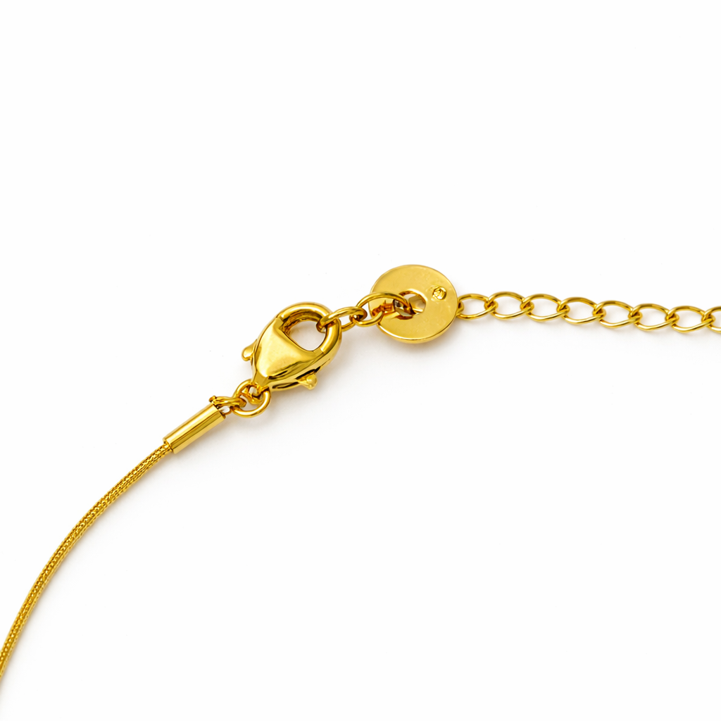 Gold Tone Triple Vision Lariat Necklace