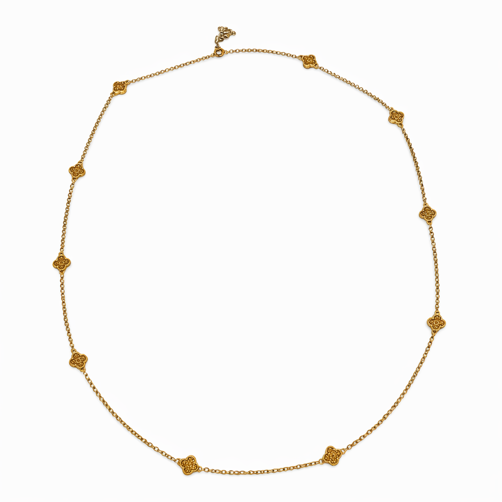 Leopard Tone Spotted Sands Sautoir Necklace