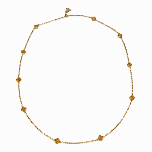 Leopard Tone Spotted Sands Sautoir Necklace