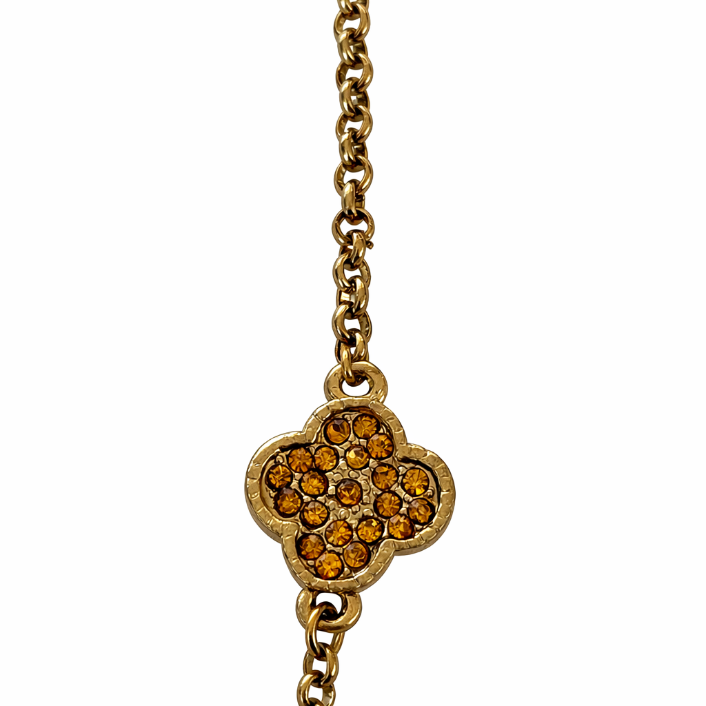 Leopard Tone Spotted Sands Sautoir Necklace