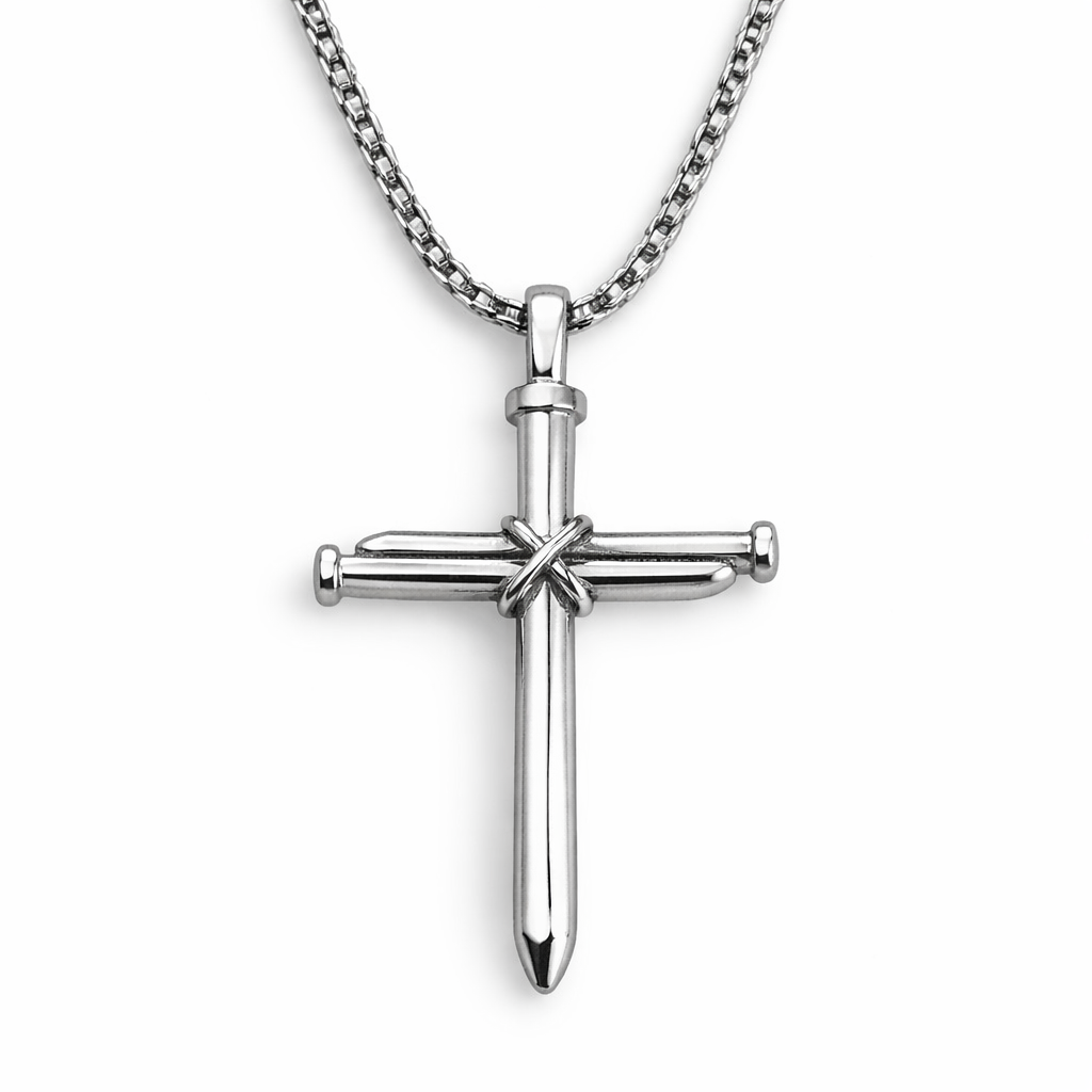 Silver Tone Bounded Faith Cross