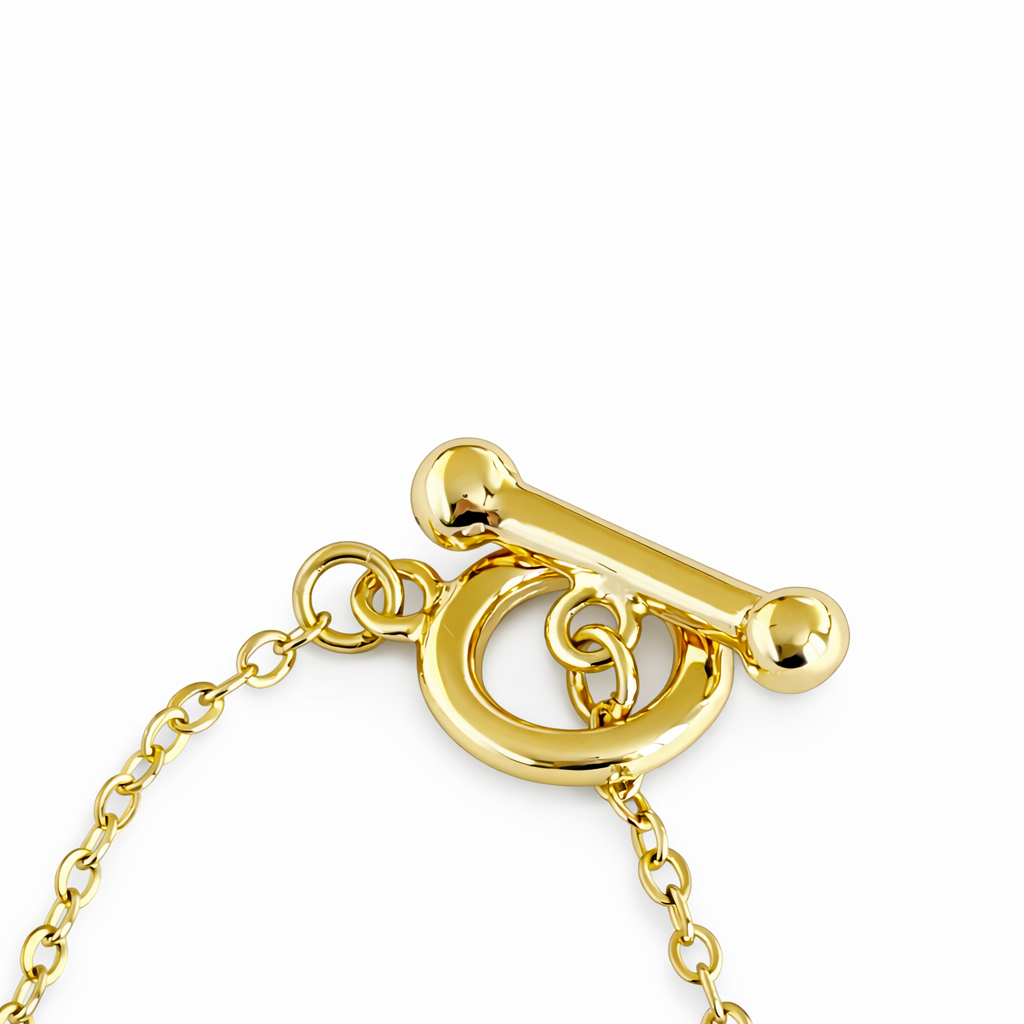 Gold Tone Azure Sea Sautoir