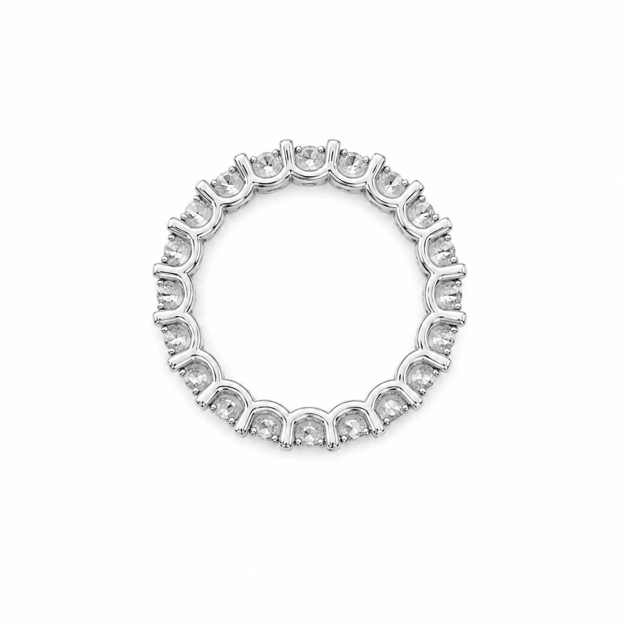 Silver Skinny Eternity Ring