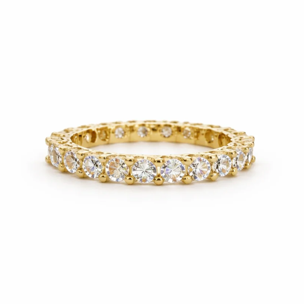 Gold Skinny Eternity Ring