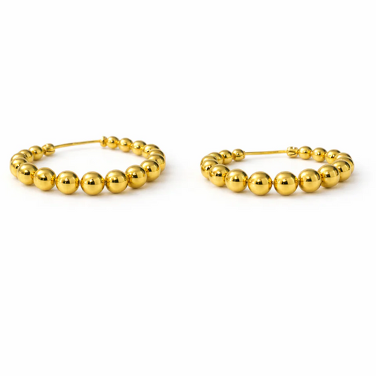Gold Plated Hoop Earrings