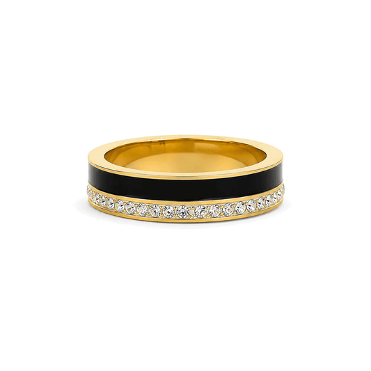 Gold Black Classic Eternity Band